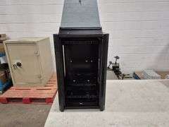 Microwave, 9 Wall Mounted Speakers, Storage Unit for Computer Hardware, Sony Amplifier