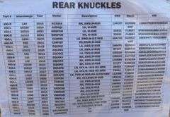 Pallet of Rear Knuckles (Multiple Year and Model)