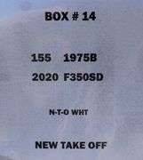 2020 F350SD Box/White (New Take-Off)