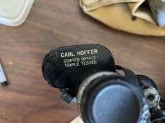 Antique Gas Mask and Binoculars