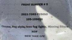 2023 Ford F250SD Front Bumper (New Take Off)