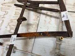 Antique Two-Man Cross Cut Saw & Clamp