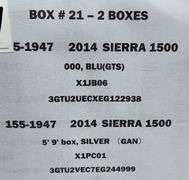 2014 Sierra 1500 Boxes (2 Units)