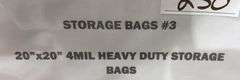 Pallet of 20"x 20" 4MIL Heavy Duty Storage Bags