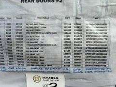 Assorted Vehicle Rear Doors