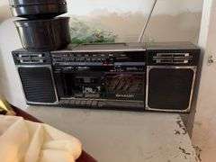 Filing Cabinet, Mini Fridge, Various Electronics & Misc.