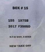 2017 F350SD Box/White (New Take-Off)