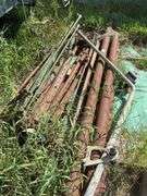 Vintage Wagon Wheel and Various Metal