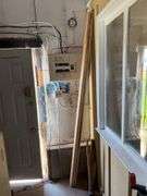 Miter Saw Stand, Folding Chair, Lumber and Sledge Hammer