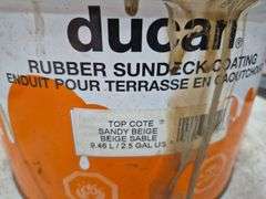 Partial Can of Ducan Dek-Master Adhesive & Partial Can of Duncan Rubber Sundeck Coating