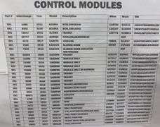 Control Modules (Multiple Year, Make and Model)