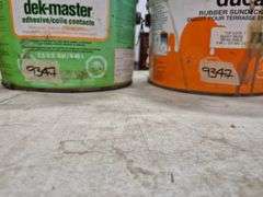 Partial Can of Ducan Dek-Master Adhesive & Partial Can of Duncan Rubber Sundeck Coating