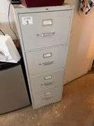 Filing Cabinet, Mini Fridge, Various Electronics & Misc.