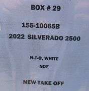 2022 Sierra 2500 Box (White) (New Take Off)