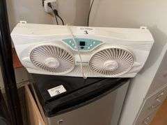 Filing Cabinet, Mini Fridge, Various Electronics & Misc.