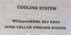 WhisperKOOL XLT 4200 Wine Cellar Cooling System