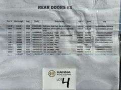 Assorted Vehicle Rear Doors