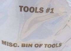 Misc. Bin of Tools