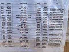 Pallet of Front and Rear Strut Assemblies (Multiple Year and Model)