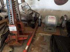 King 6" Bench Grinder and Hi-Lift Jack