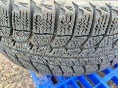 3 Michelin X-Ice Tires Mounted on Rims (185/65R15)