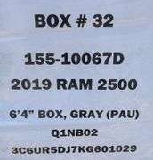 2016 RAM 2500 Box (Grey)