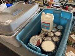 Cans of Paint/Paint Thinner, Various Turn Signal Lights, Etc.