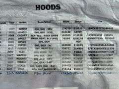 Assorted Vehicle Hoods