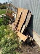 Assorted Plywood Sheets and Lumber