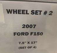 2007 Ford F150 Wheel Set 7.5"x17" (4x)