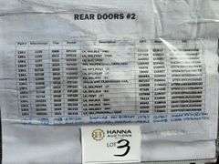 Assorted Vehicle Rear Doors