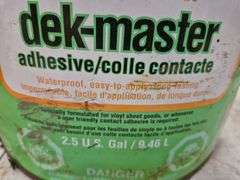 Partial Can of Ducan Dek-Master Adhesive & Partial Can of Duncan Rubber Sundeck Coating