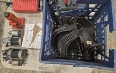 (2x) 12V Small Engine Starters, 1T Hydraulic Jack, 28 Machio Rototiller Blades, Mower Hub Spindle