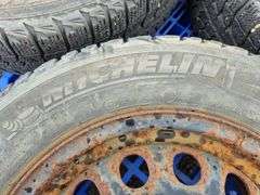 3 Michelin X-Ice Tires Mounted on Rims (185/65R15)