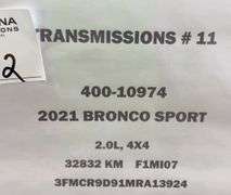 2021 Bronco Sport Transmission