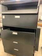 Black Metal Filing Cabinet (x2)