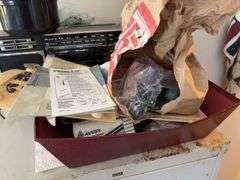 Filing Cabinet, Mini Fridge, Various Electronics & Misc.