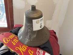 Edson Boat Steering Wheel, Victorian House Plan, Antique Coke Sign & Antique Bell