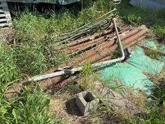 Vintage Wagon Wheel and Various Metal