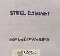 Steel Cabinet (20"Lx14"Wx33"H)