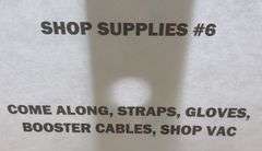 Shop Supplies