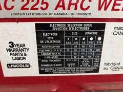 Lincoln AC 225 Arc Welder, Heavy Duty Extension Cords & Misc. Metal