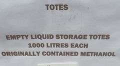 Liquid Storage Totes (x2)