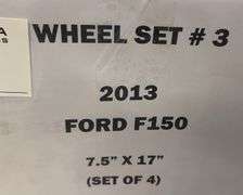 2013 Ford F150 Wheel Set 7.5"x17" (4x)