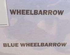 Blue Wheel Barrow