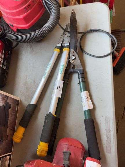 Battery Charger, Shop Vac., Cutting Tools and Sprayer