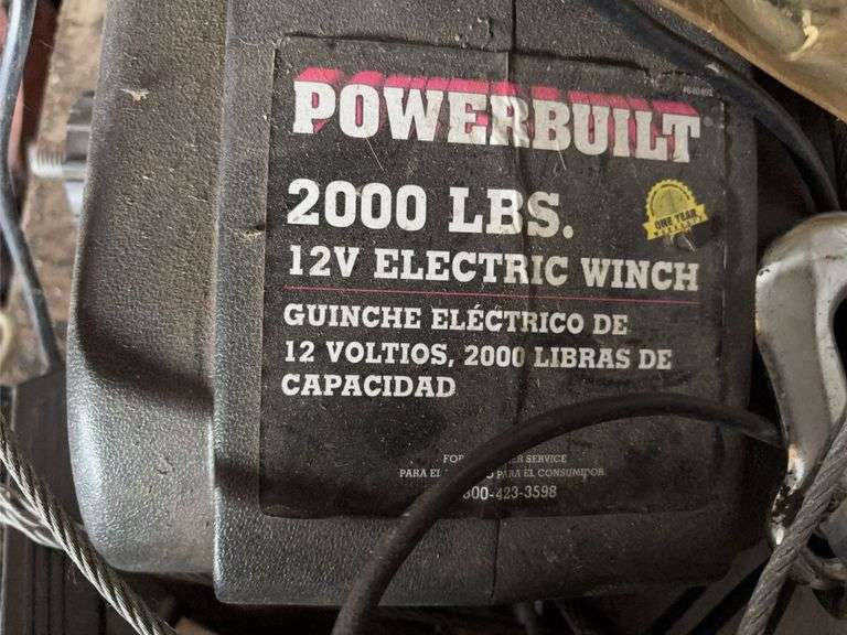 2000lbs Electric Winch & Miscellaneous