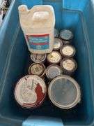 Cans of Paint/Paint Thinner, Various Turn Signal Lights, Etc.