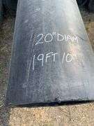 PVC Sewer Pipe 20" Diameter, 19'10" Length, 2" Thick