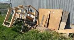 Assorted Plywood Sheets and Lumber